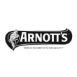 Arnott's logo in black text in a square box with a white background