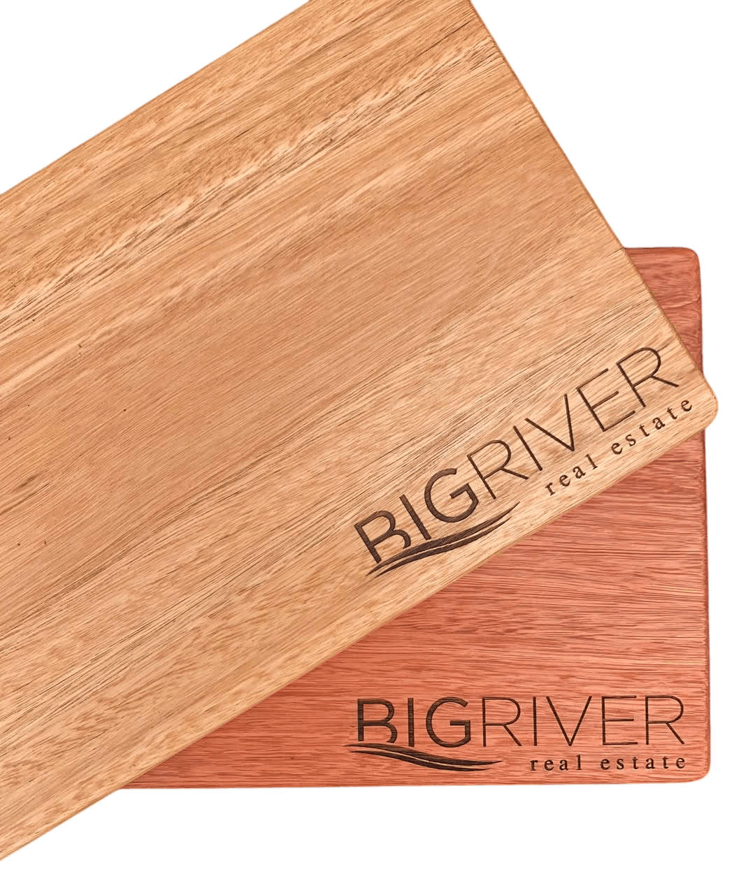 Small rectangular corporate gift boards logo engraved with