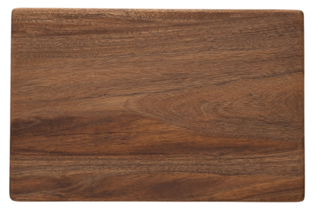 A chopping board displayed in Australian hardwood Spotted Gum