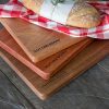 Premium package cutting board options styled with bread loaf